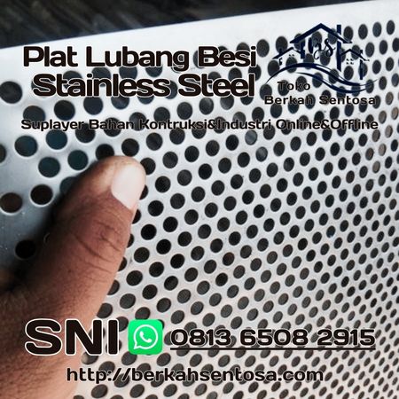 Plat Lubang Besi Stainless Steel (1) - Berkah Sentosa Agen Plat Lubang Besi Stainless Steel Pekanbaru-Riau / Toko Berkah Sentosa
