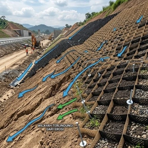 Butuh Geocell HDPE? Hubungi Toko Berkah Sentosa