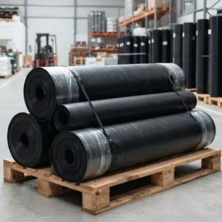 Supplier Geomembrane HDPE untuk berbagai kebutuhan pelapisan tambak, kolam, dan proyek konstruksi. Geomembrane HDPE menjadi solusi inovatif sebagai pelapis kedap air yang membantu mengurangi rembesan dan menjaga kualitas area yang dilapisi. Tersedia pilihan Geomembrane HDPE 300 micron, 500 micron, Dapatkan Harga Geomembrane Per roll, Harga Plastik Geomembran Per m2 & Harga Geomembrane HDPE 2 mm yang sesuai dengan kebutuhan proyek Anda, baik untuk tambak & kolam