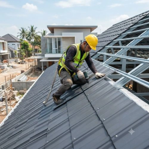 Supplier Genteng Metal Top Roof atau Toko Atap Pekanbaru, kami menyediakan berbagai pilihan Genteng Metal Top Roof berkualitas dengan harga yang kompetitif. Tersedia informasi Harga Genteng 0,30 mm, Harga Genteng Top Roof, Harga Genteng Pasir, Harga Genteng galvalum, Harga Genteng Metal 0.35mm, Genteng Metal Star Roof dan Harga Atap Per meter