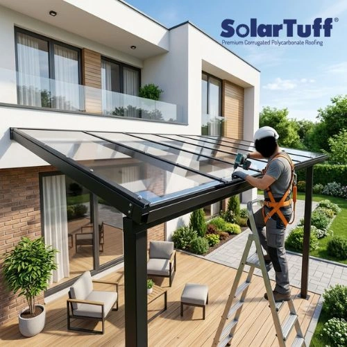 Supplier Atap SolarTuff Solid Plain atau Toko Atap Terdekat yang menyediakan produk berkualitas, ami menyediakan berbagai pilihan Harga Atap Solartuff, Harga SolarTuff Tipe Solid Plain, Harga SolarTuff Solid Plain 6mm, Harga Atap Polycarbonate SolarTuff, Harga Atap Upvc 3mm & Harga Atap uPVC SolarTuff