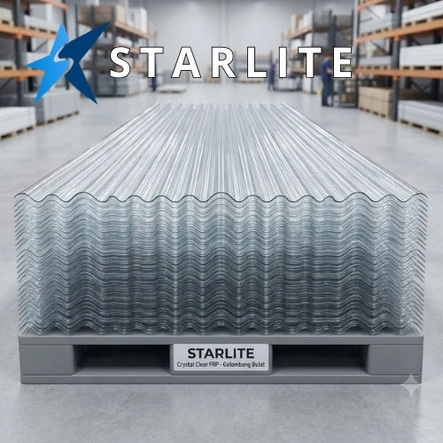 Temukan supplier Seng Fiber Transparan Starlite terpercaya di Toko Atap Terdekat. Cek Harga Seng Fiber Starlite, Harga Atap Plastik Transparan, dan Harga Seng Transparan 0.8 mm dengan penawaran terbaik untuk kanopi, carport, skylight, dan berbagai kebutuhan atap.