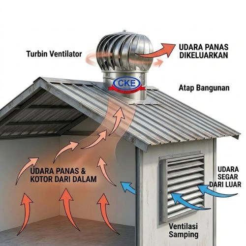 Butuh CKE Turbin Ventilator? Hubungi Toko Berkah Sentosa