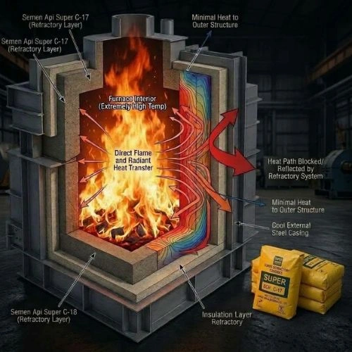 Bagi Anda yang sedang mencari Supplier C17 Semen Api Super, kami menyediakan Semen Api C-17 untuk berbagai kebutuhan aplikasi refractory dan industri bersuhu tinggi. Jika Anda membutuhkan Toko Semen Api Terdekat, Anda juga dapat memperoleh informasi mengenai Harga Refractory Cement Super, termasuk Harga Semen Api per sak, Harga Semen Api Super C-17, Harga Semen Tahan Panas dan Harga Semen Api C-17 sesuai kebutuhan.