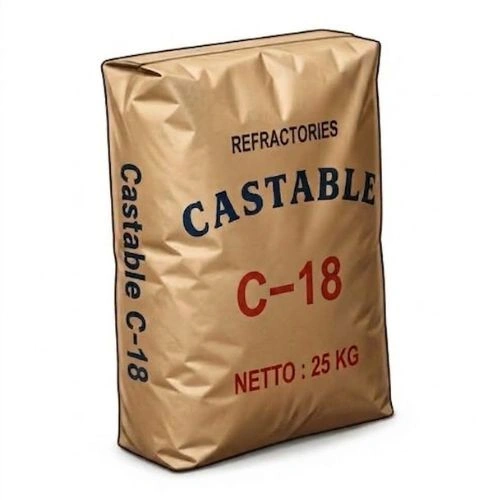 Kami Supplier Castable C-18 Semen Api & Toko  Semen Api menyediakan material refractory untuk berbagai kebutuhan industri yang membutuhkan ketahanan terhadap suhu tinggi. Castable C-18 dapat digunakan sebagai material pelapis pada furnace, kiln, tungku, boiler, dan berbagai aplikasi industri lainnya. Dapatkan informasi Harga Refractory Cement Castable, Harga Semen Api per Sak, maupun Harga Semen Api C-18 dan Harga Semen Tahan Panas, Anda dapat menghubungi kami untuk mendapatkan informasi produk, ketersediaan stok, serta penawaran harga yang sesuai dengan kebutuhan proyek.